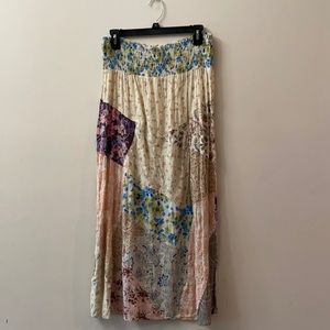 Blue Sky BoHo Patchwork Skirt sz M
